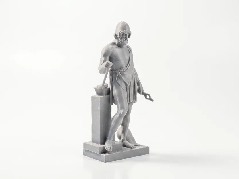 Tượng Thần La Mã Cổ Điển Iron Vulcan - Mẫu 3D Printable - Image 2