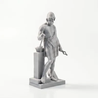 Tượng Thần La Mã Cổ Điển Iron Vulcan - Mẫu 3D Printable