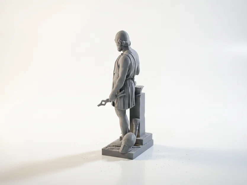 Tượng Thần La Mã Cổ Điển Iron Vulcan - Mẫu 3D Printable - Image 3