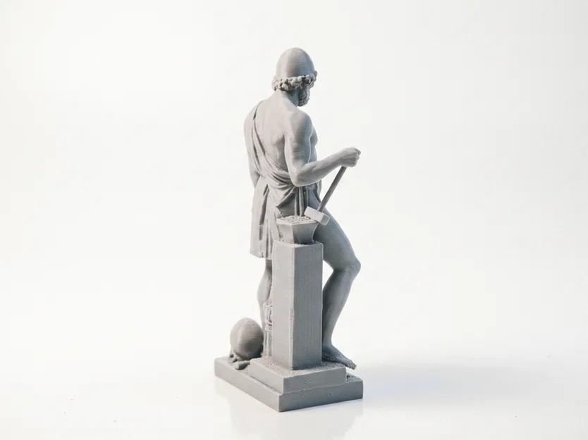 Tượng Thần La Mã Cổ Điển Iron Vulcan - Mẫu 3D Printable - Image 4