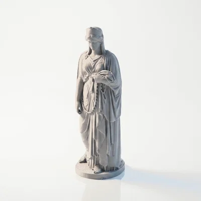 Tượng Cổ Điển Iron Zenobia – 3D Printable (STL)