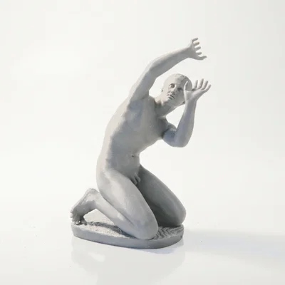 Tượng Cổ Điển Thiếu Niên Quỳ Gối – 3D Printable