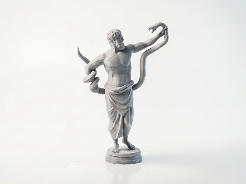 Tượng Laocoon Cổ Điển – Mô Hình STL In 3D Trưng Bày Kiểu Bảo Tàng - Image 1