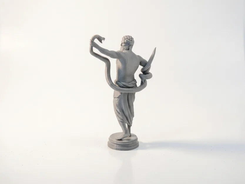 Tượng Laocoon Cổ Điển – Mô Hình STL In 3D Trưng Bày Kiểu Bảo Tàng - Image 3