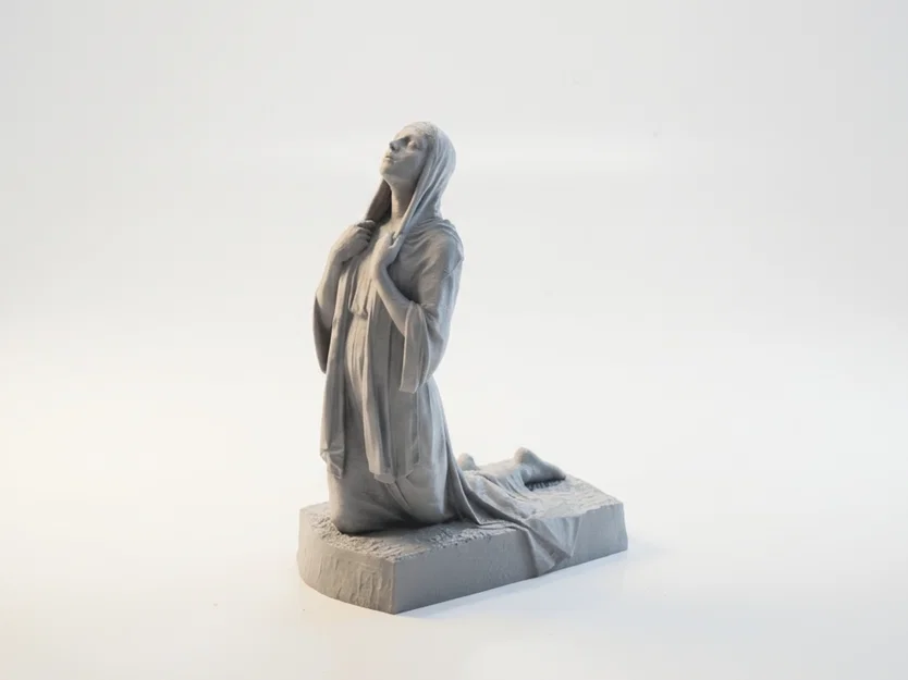Tượng Tôn Giáo The Annunciation In 3D (STL) Có Thể In - Image 3