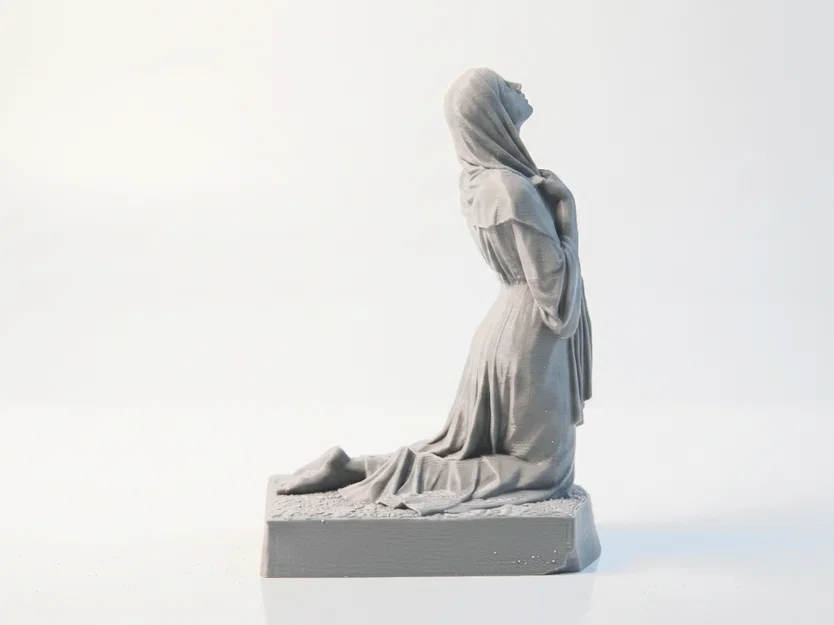 Tượng Tôn Giáo The Annunciation In 3D (STL) Có Thể In - Image 4