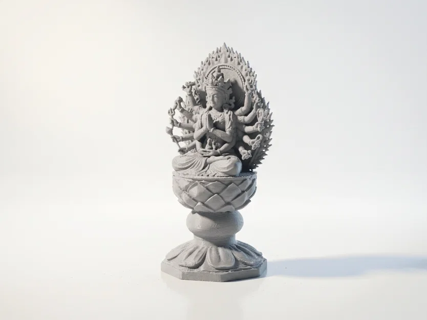 Tượng Phật Nghìn Tay – Điêu Khắc Cổ Điển, 3D Printable - Image 1