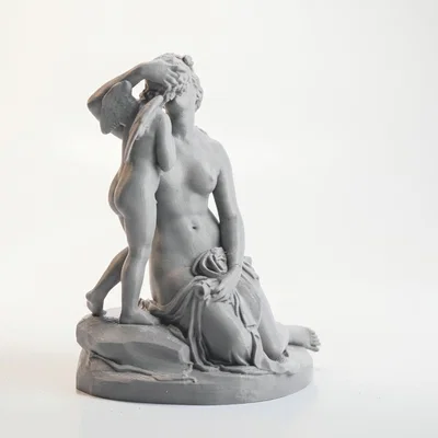 Tượng Cổ Điển Venus Hôn Cupid – Mô Hình 3D Có Thể In