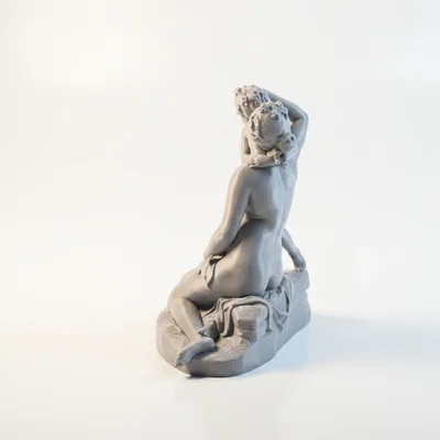 Tượng Cổ Điển Venus Hôn Cupid – Mô Hình 3D Có Thể In