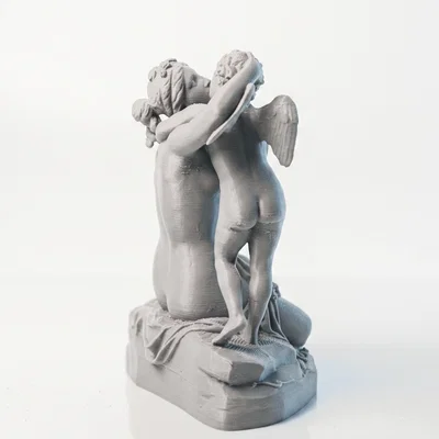 Tượng Cổ Điển Venus Hôn Cupid – Mô Hình 3D Có Thể In
