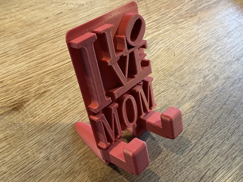 Giá đỡ điện thoại 'I Love Mom' - Món quà 3D ý nghĩa cho mẹ - Image 1