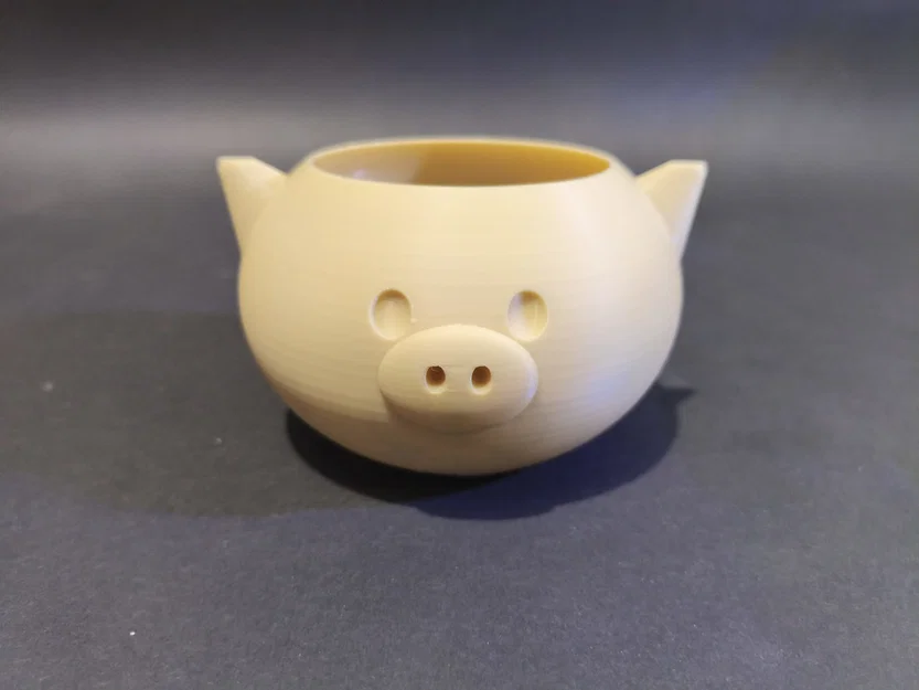 Chậu Cây Heo Hồng Hình Học (Geometric Pink Pig Planter) - Image 2