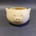 Chậu Cây Heo Hồng Hình Học (Geometric Pink Pig Planter) - Thumbnail 2