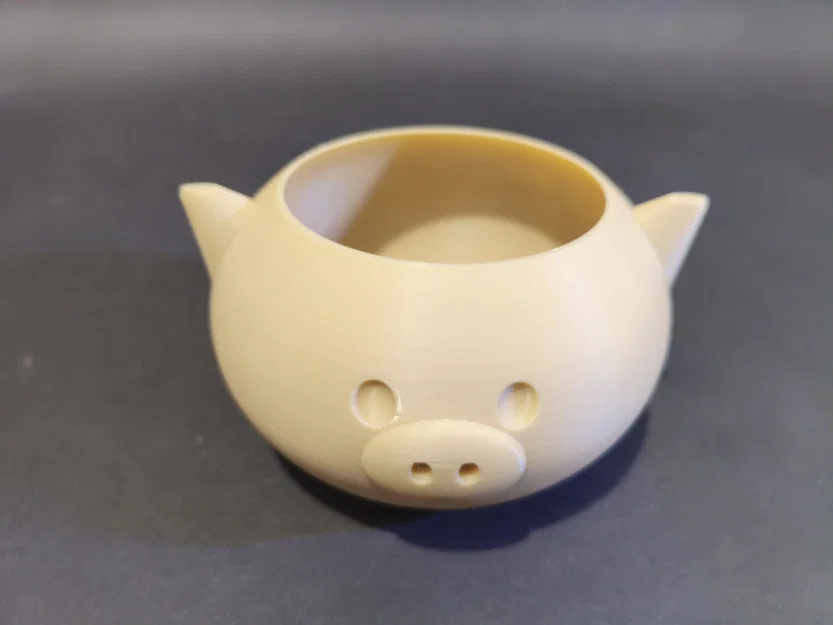 Chậu Cây Heo Hồng Hình Học (Geometric Pink Pig Planter) - Image 3