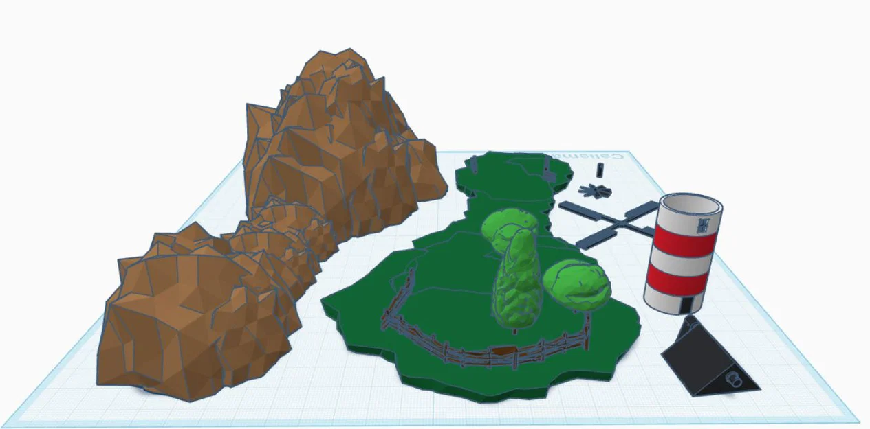 Mô hình tiểu cảnh cối xay gió (Windmill) độc đáo in 3D - Image 2