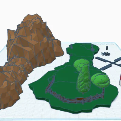 Mô hình tiểu cảnh cối xay gió (Windmill) độc đáo in 3D