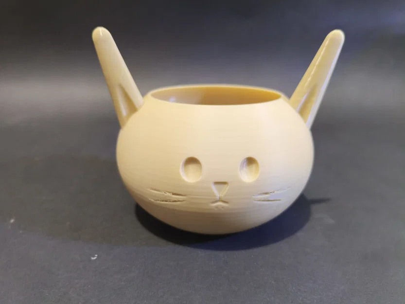 Chậu Trồng Cây Thỏ Kem Tối Giản (Minimalist Cream Bunny Planter) - Image 2