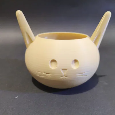 Chậu Trồng Cây Thỏ Kem Tối Giản (Minimalist Cream Bunny Planter)