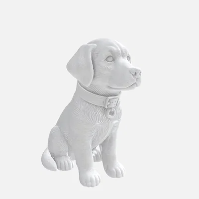 Mô hình chú chó nhỏ dễ thương để in 3D trang trí bàn làm việc