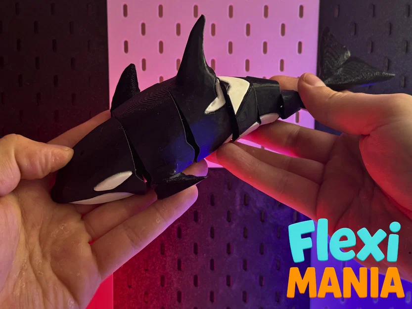 Flexi Orca Willy – Orca Print-in-Place khớp nối, không cần Support - Image 4