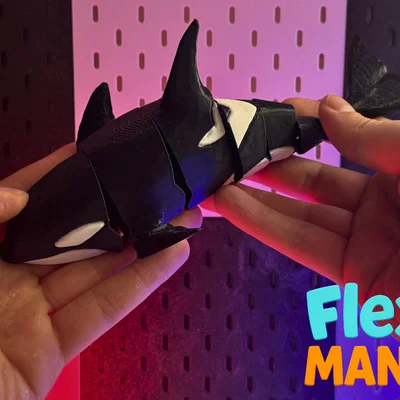 Flexi Orca Willy – Orca Print-in-Place khớp nối, không cần Support