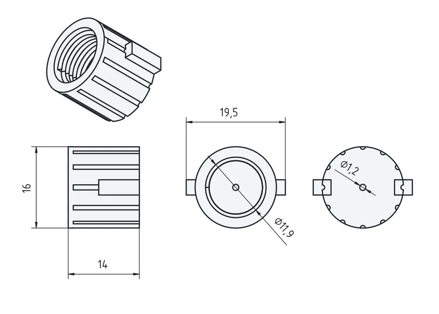 Đầu phun súng cò bóp xịt đơn giản (Simple Spray Trigger Pistol Nozzle) - Image 3