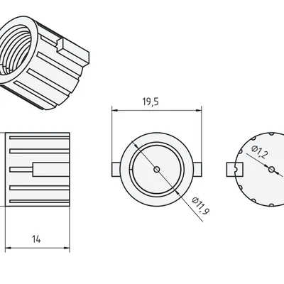 Đầu phun súng cò bóp xịt đơn giản (Simple Spray Trigger Pistol Nozzle)