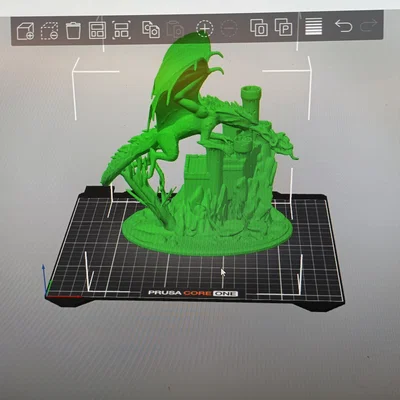 Mô hình Rồng tấn công lâu đài 3D - Thiết kế ấn tượng từ AI