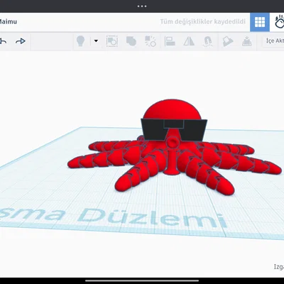 Mô hình 3D Cool Octopus đeo kính râm độc đáo