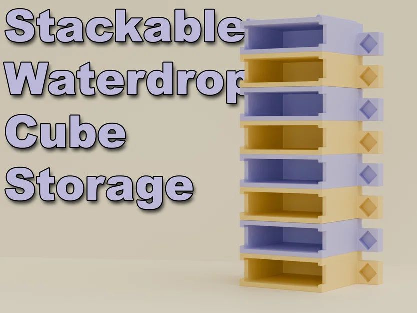 Hộp lưu trữ waterdrop | Xếp chồng (Stackable) - Image 1