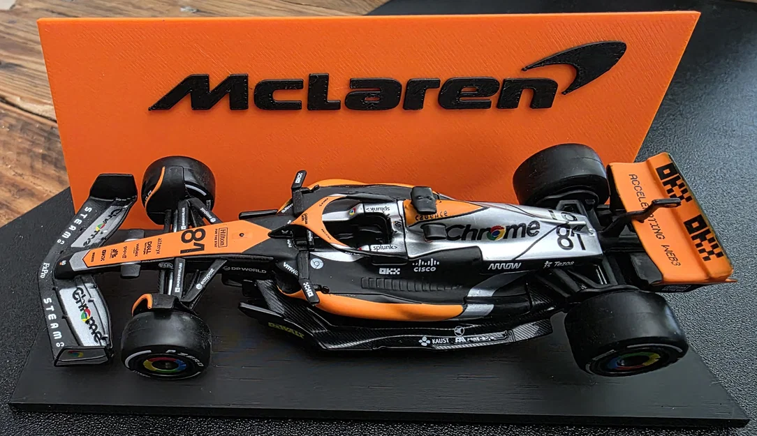 Kệ trưng bày Bburago F1 1/43 McLaren với chân đế nghiêng - Image 1