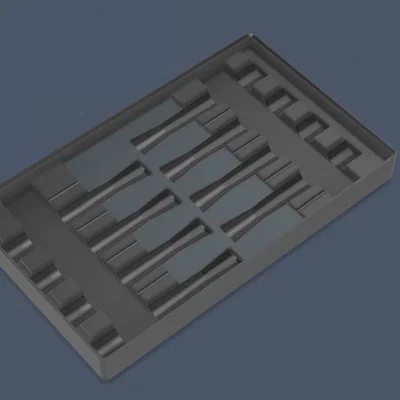 Khay in 3D Gridfinity đựng bộ tuốc nơ vít chính xác Parkside