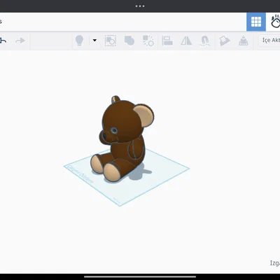 Mô hình gấu bông Teddy đáng yêu trang trí bàn làm việc