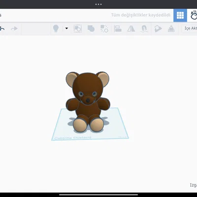 Mô hình gấu bông Teddy đáng yêu trang trí bàn làm việc