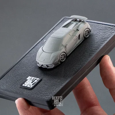Mô hình siêu xe Lamborghini Gallardo dạng Kit Card 3D độc đáo