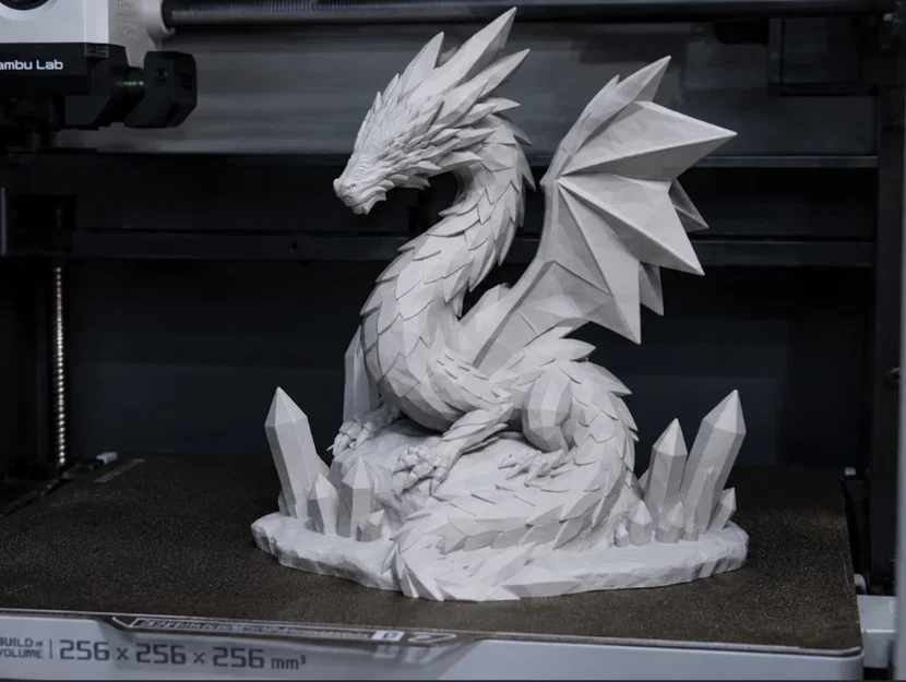 Tượng Rồng Pha Lê Cỡ Lớn (Crystal Dragon big statue) - Image 1