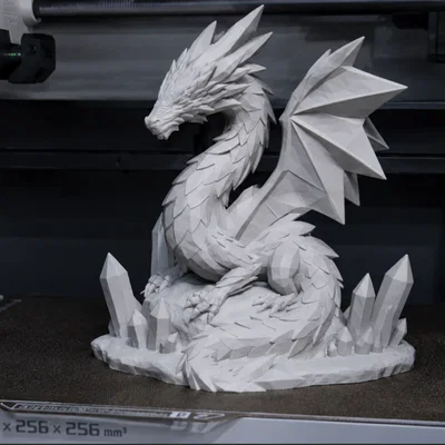 Tượng Rồng Pha Lê Cỡ Lớn (Crystal Dragon big statue)