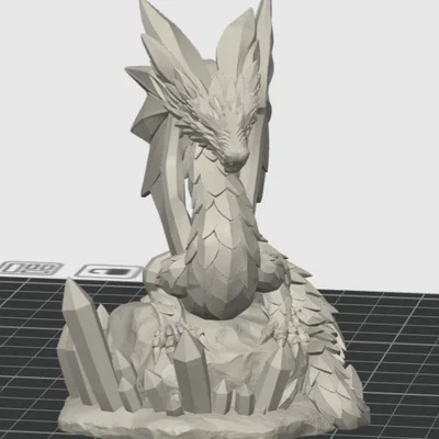 Tượng Rồng Pha Lê Cỡ Lớn (Crystal Dragon big statue)