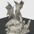 Tượng Rồng Pha Lê Cỡ Lớn (Crystal Dragon big statue) - Thumbnail 3