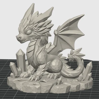 Rồng Pha Lê Cute (Crystal Dragon Cute)