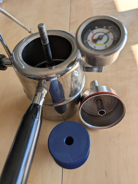 Tamper cà phê chuyên dụng cho máy Bellman CX-25P (có lỗ giữa) - Image 1