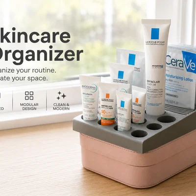 Khay organizer mẫu thử skincare đơn giản