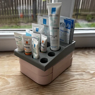 Khay organizer mẫu thử skincare đơn giản