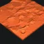 Mô hình in 3D địa hình khu vực hạ cánh Apollo 17 chi tiết