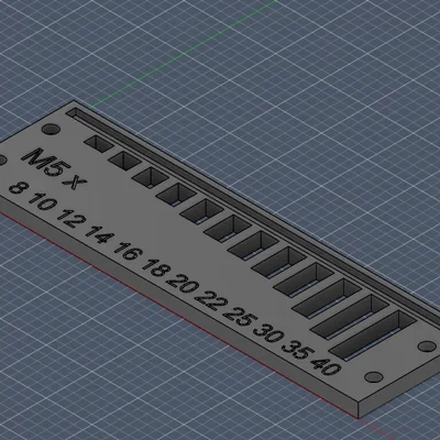 Bộ bảng phân loại ốc vít M4 và M5 in 3D tiện lợi