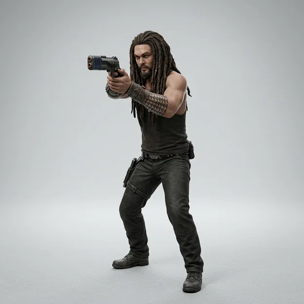 Mô hình 3D nhân vật Ronon Dex - Jason Momoa (Stargate Atlantis) - Image 1