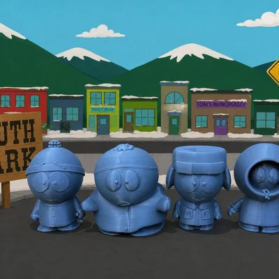 South Park - Kenny, Stan, Kyle và Eric