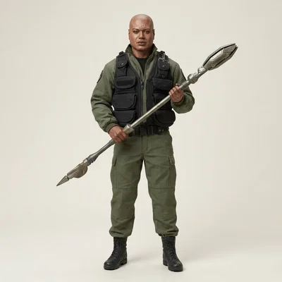 Mô hình 3D nhân vật Teal'c Stargate SG-1 (Christopher Judge 1997)