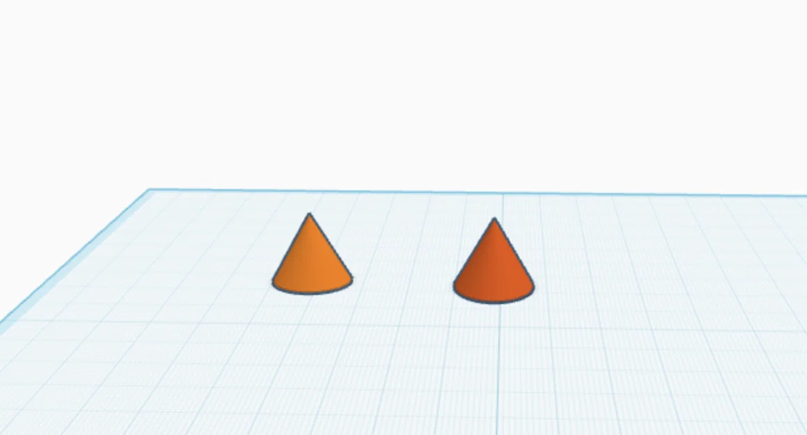 Mô hình 2 hình nón nhỏ (2 Tiny Cone) in 3D trang trí độc đáo - Image 1