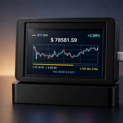 KlipperCryptoWeatherPanel – Case in 3D cho màn hình Guition JC4827W543 ESP32-S3